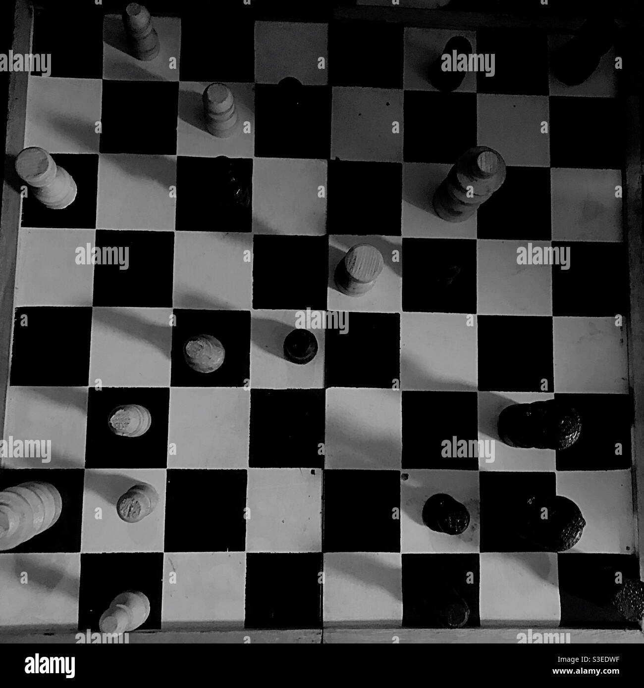 playing chess with my friends Stock Photo Alamy