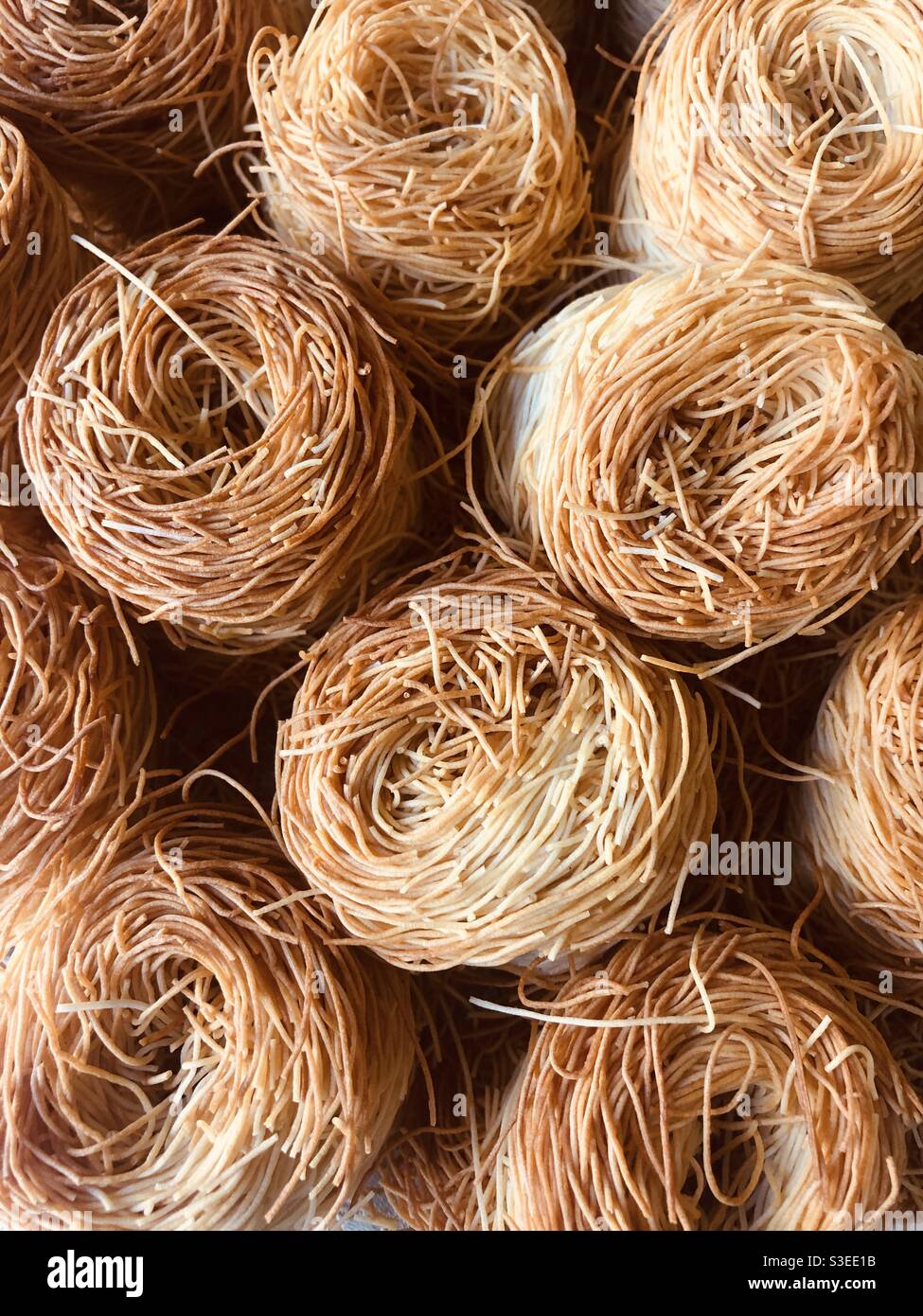 Turkish desert called Kadayif - Smartphone Captured Stock Image