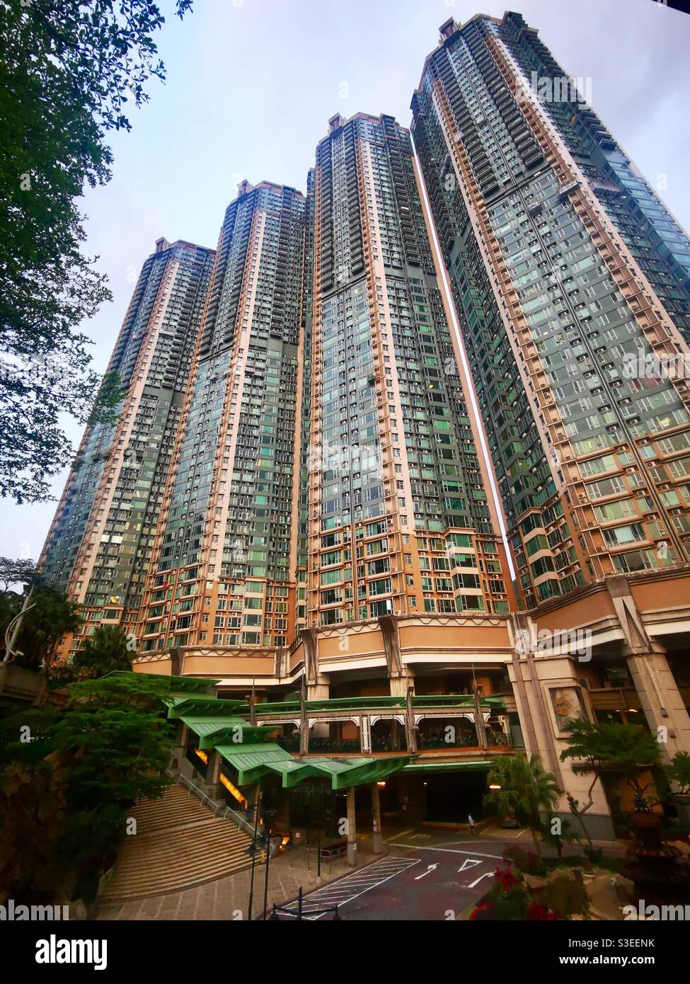 The Caribbean coast residential complex in Tung Chung, Hong Kong Stock