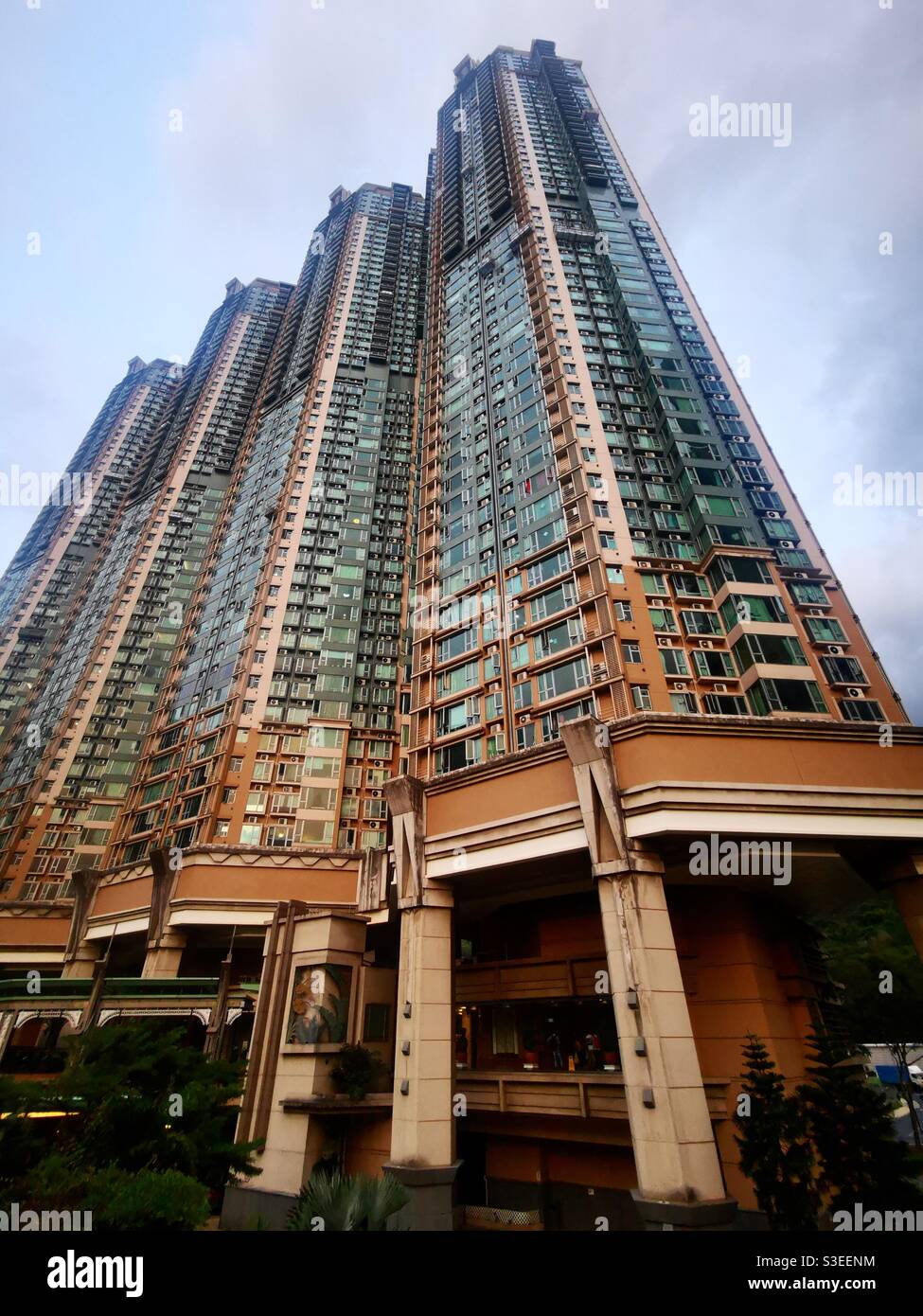 The Caribbean coast residential complex in Tung Chung, Hong Kong Stock