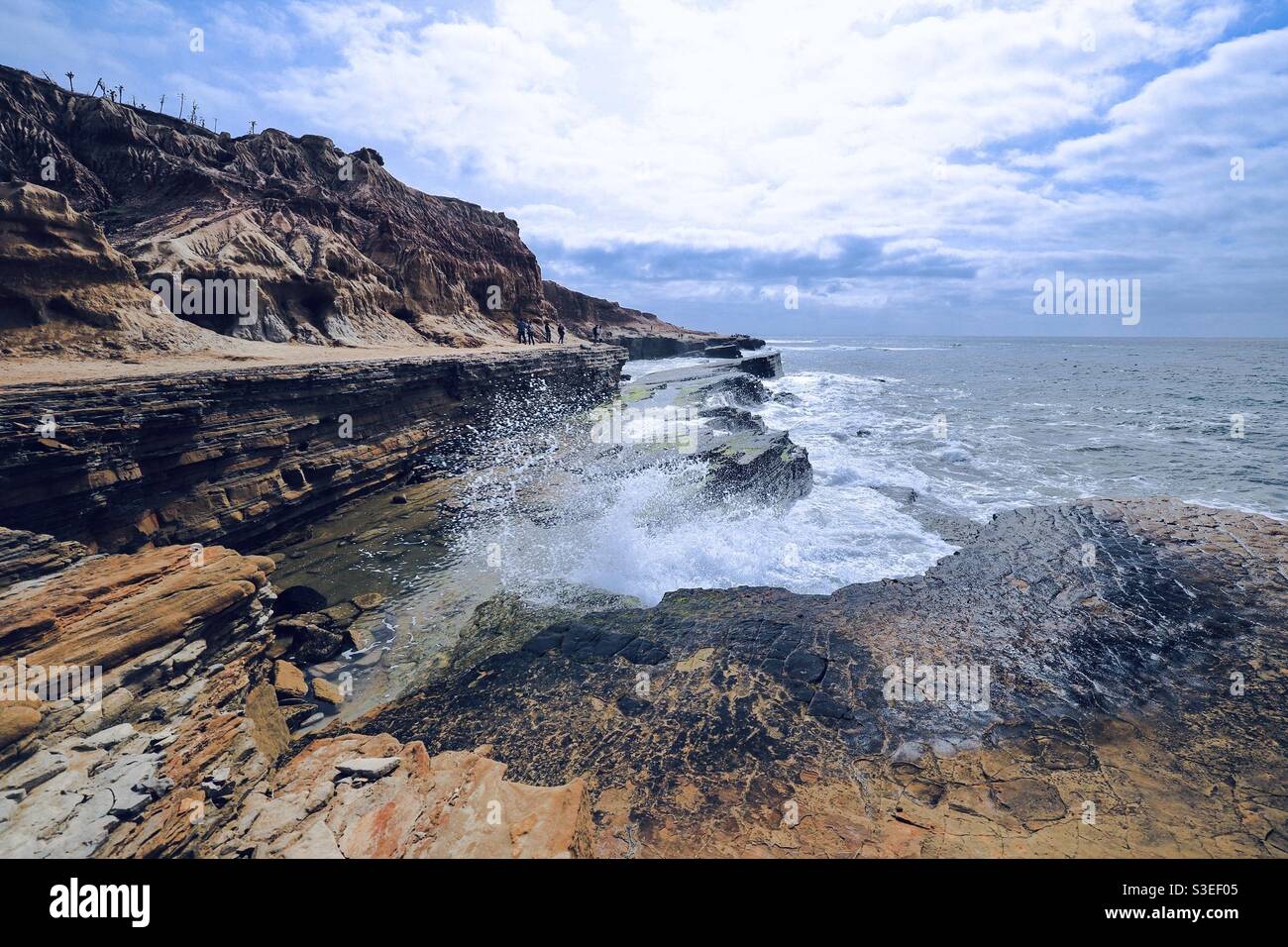Point Loma Tide Pools in San Diego Stock Photo