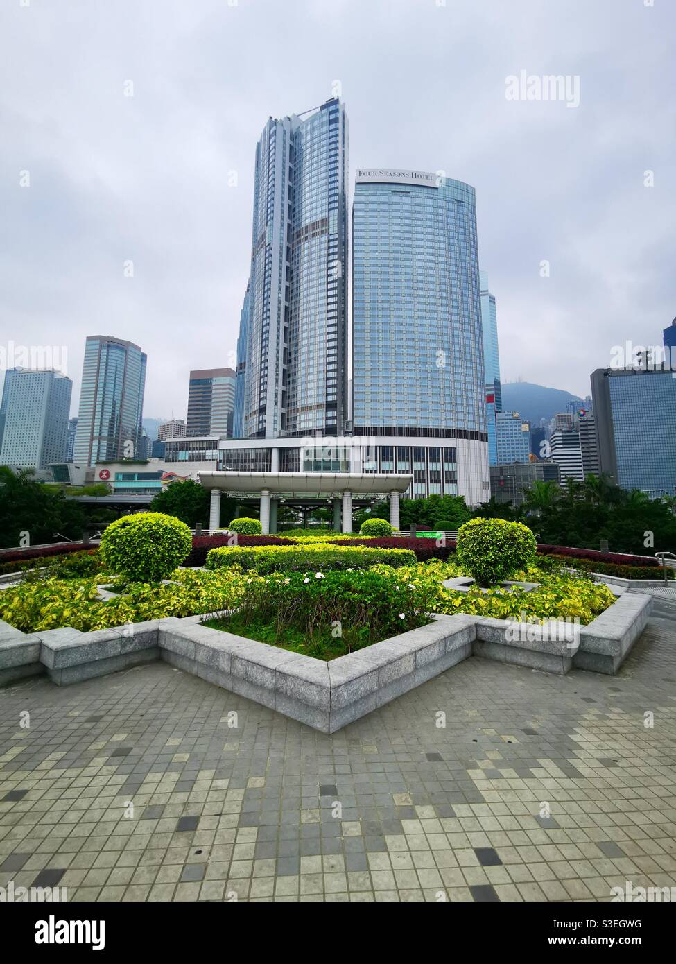 The Four seasons hotel in Hong Kong. - Smartphone Captured Stock Image