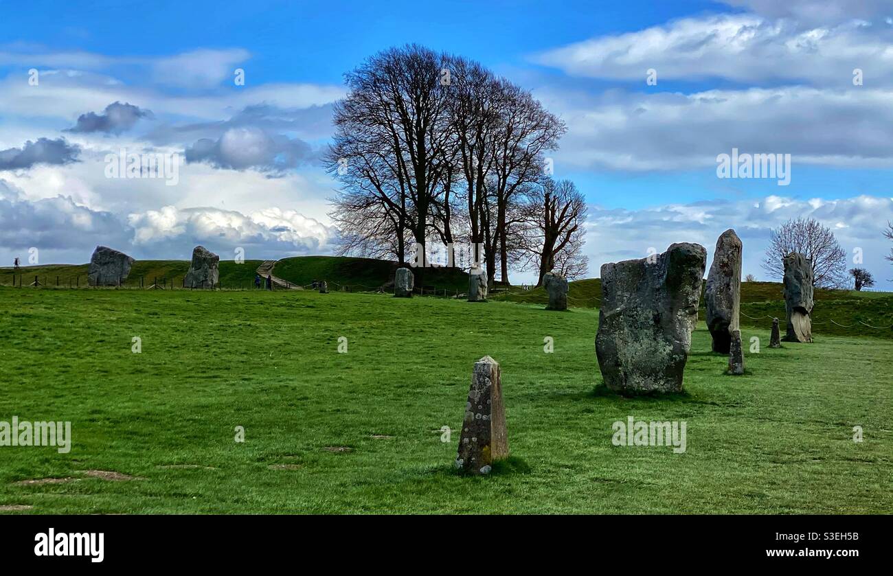 Avebury stone circle - Smartphone Captured Stock Image
