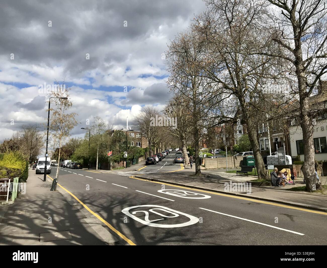 20mph speed limit - Smartphone Captured Stock Image