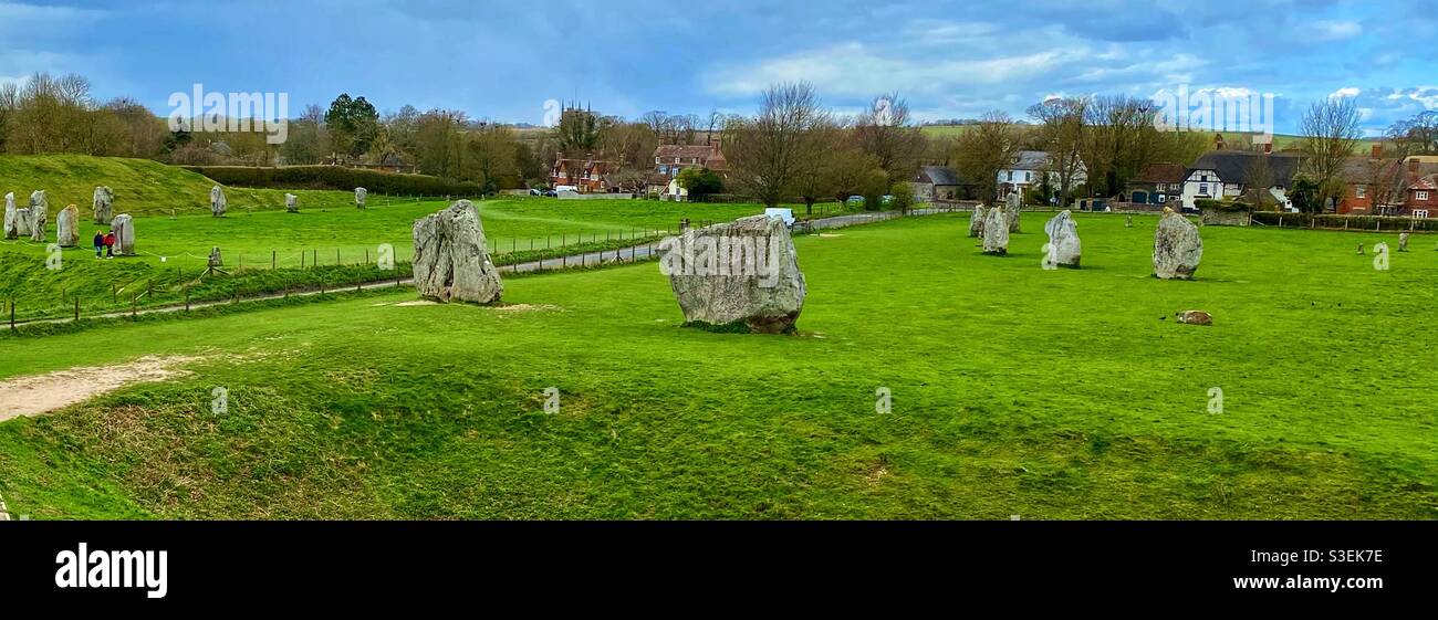 Avebury stone circle - Smartphone Captured Stock Image