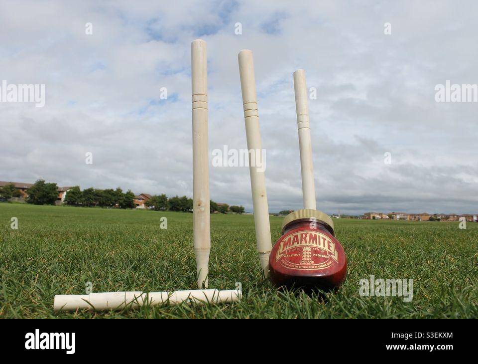 Marmite cricket ball jar Stock Photo Alamy