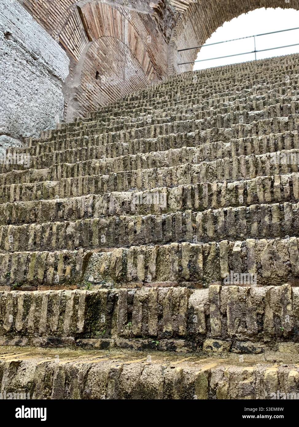 Nosebleed seats at the Rome coliseum, Italy Stock Photo Alamy