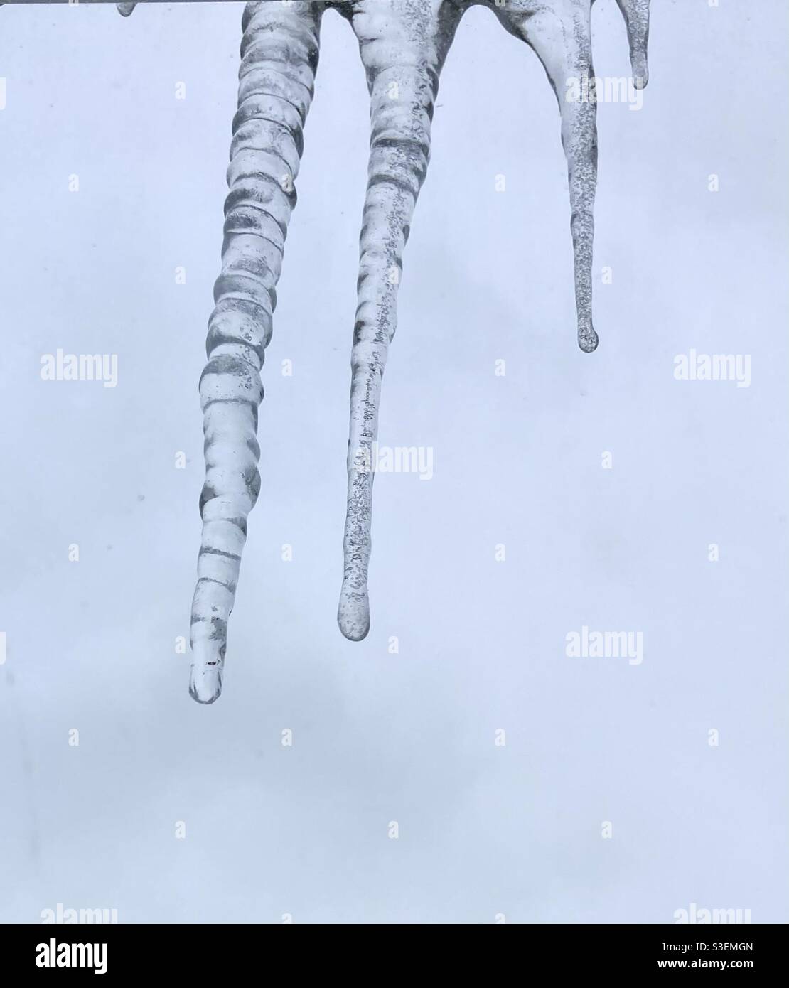 Icicles - Smartphone Captured Stock Image