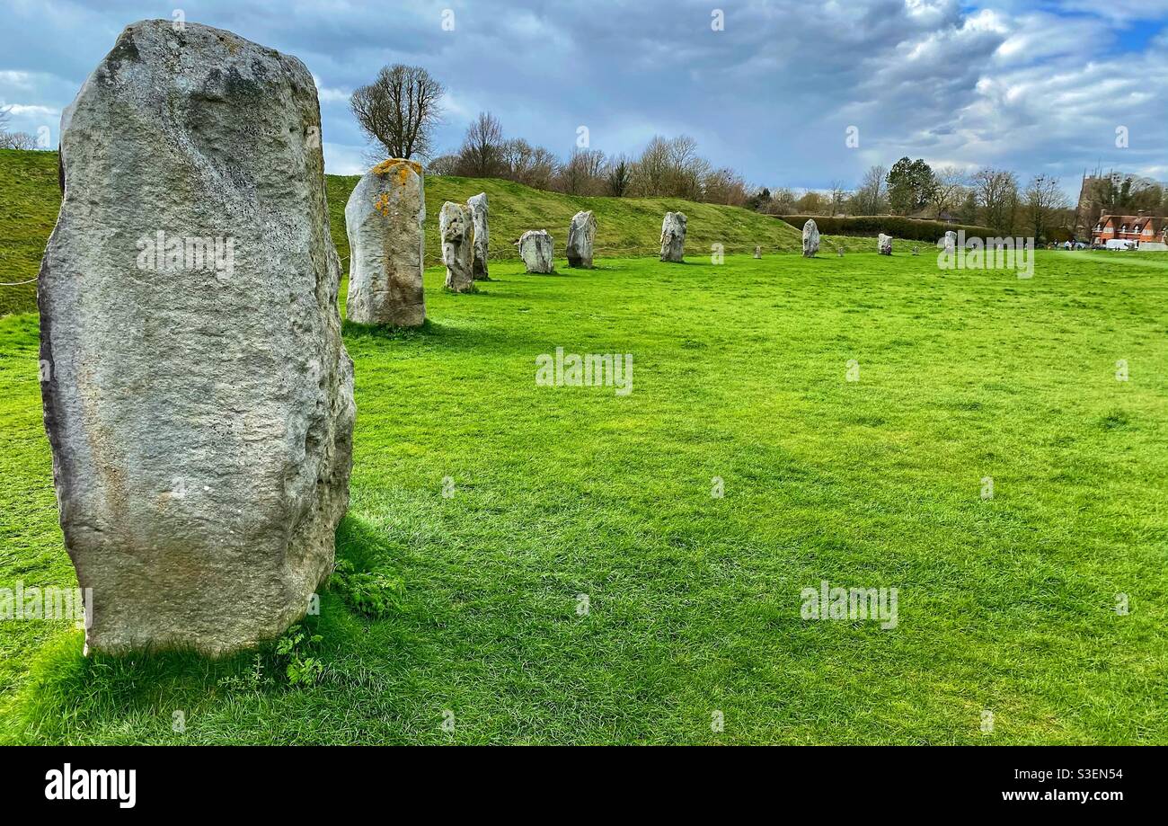 Avebury stone circle - Smartphone Captured Stock Image