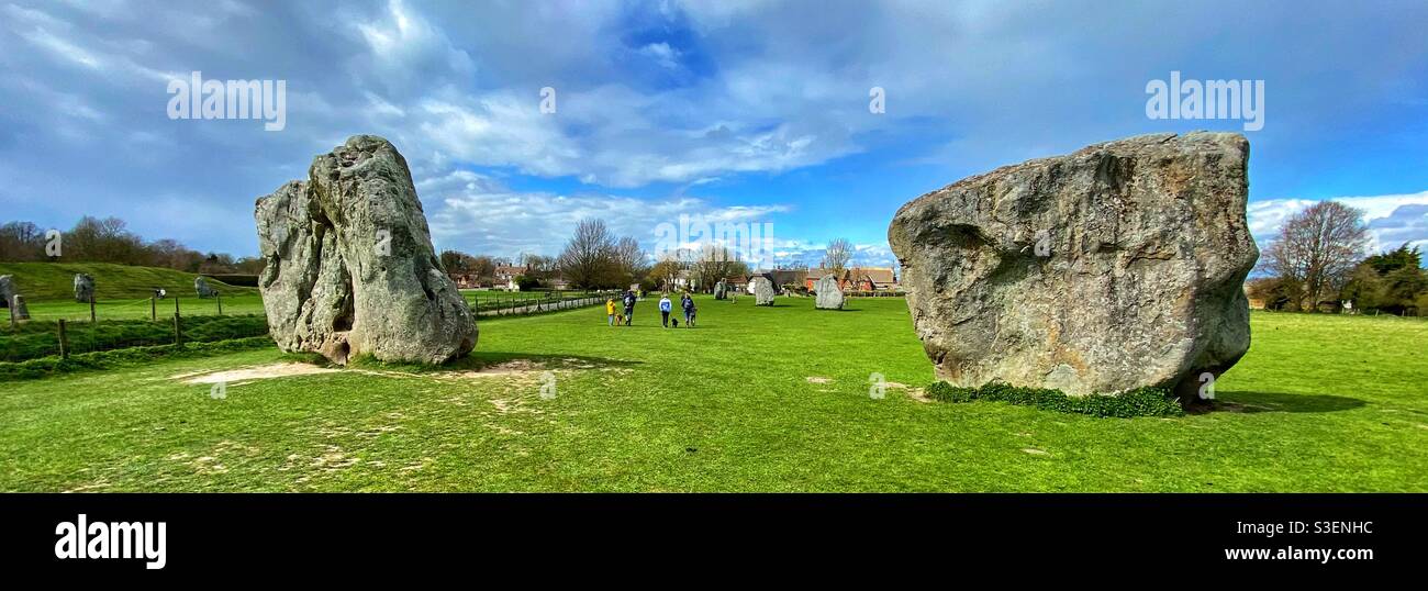 Avebury stone circle - Smartphone Captured Stock Image
