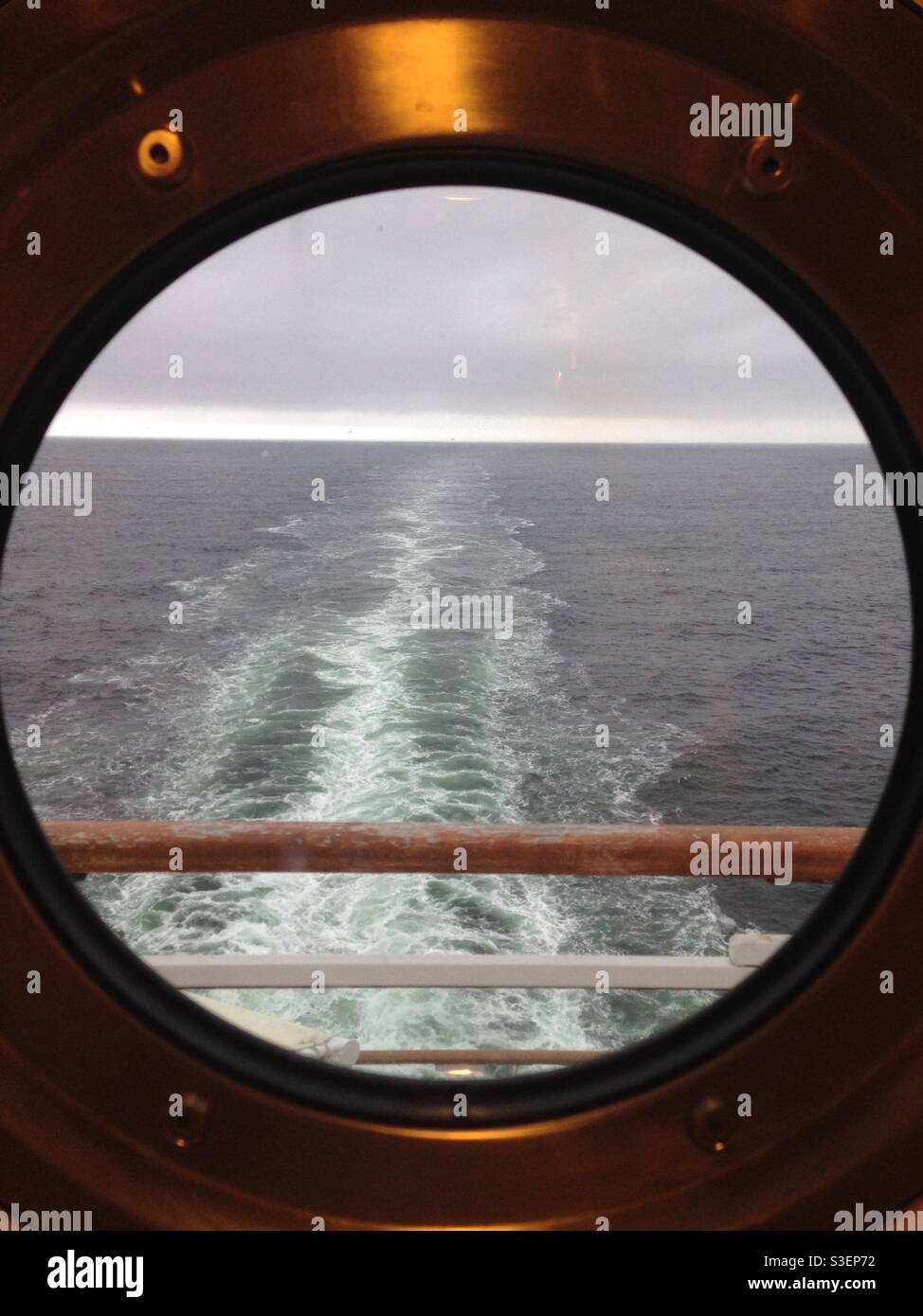 View from a Port Hole Stock Photo