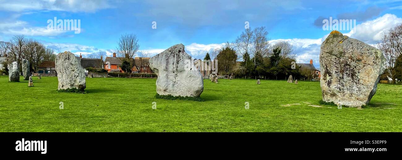 Avebury stone circle - Smartphone Captured Stock Image