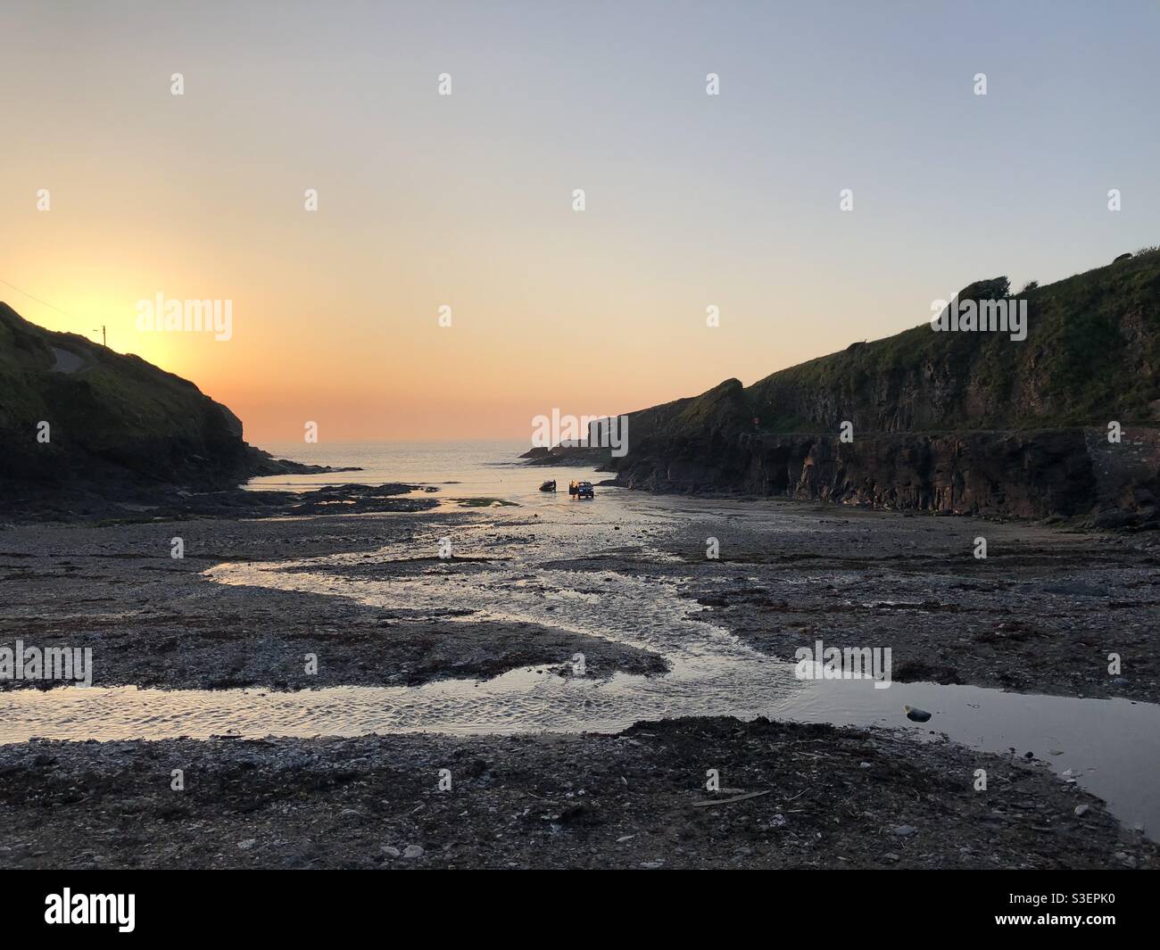 Cornwall Sunset - Smartphone Captured Stock Image