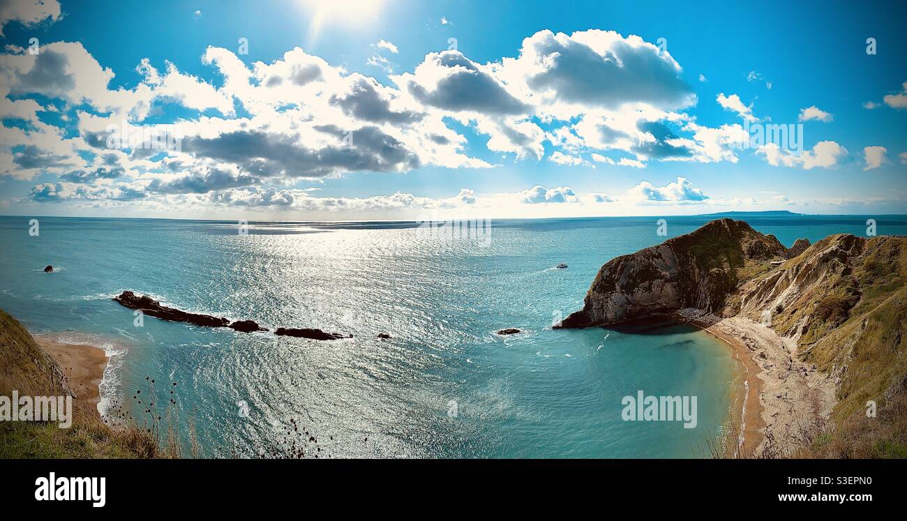 Dorset Beach Scene - Smartphone Captured Stock Image