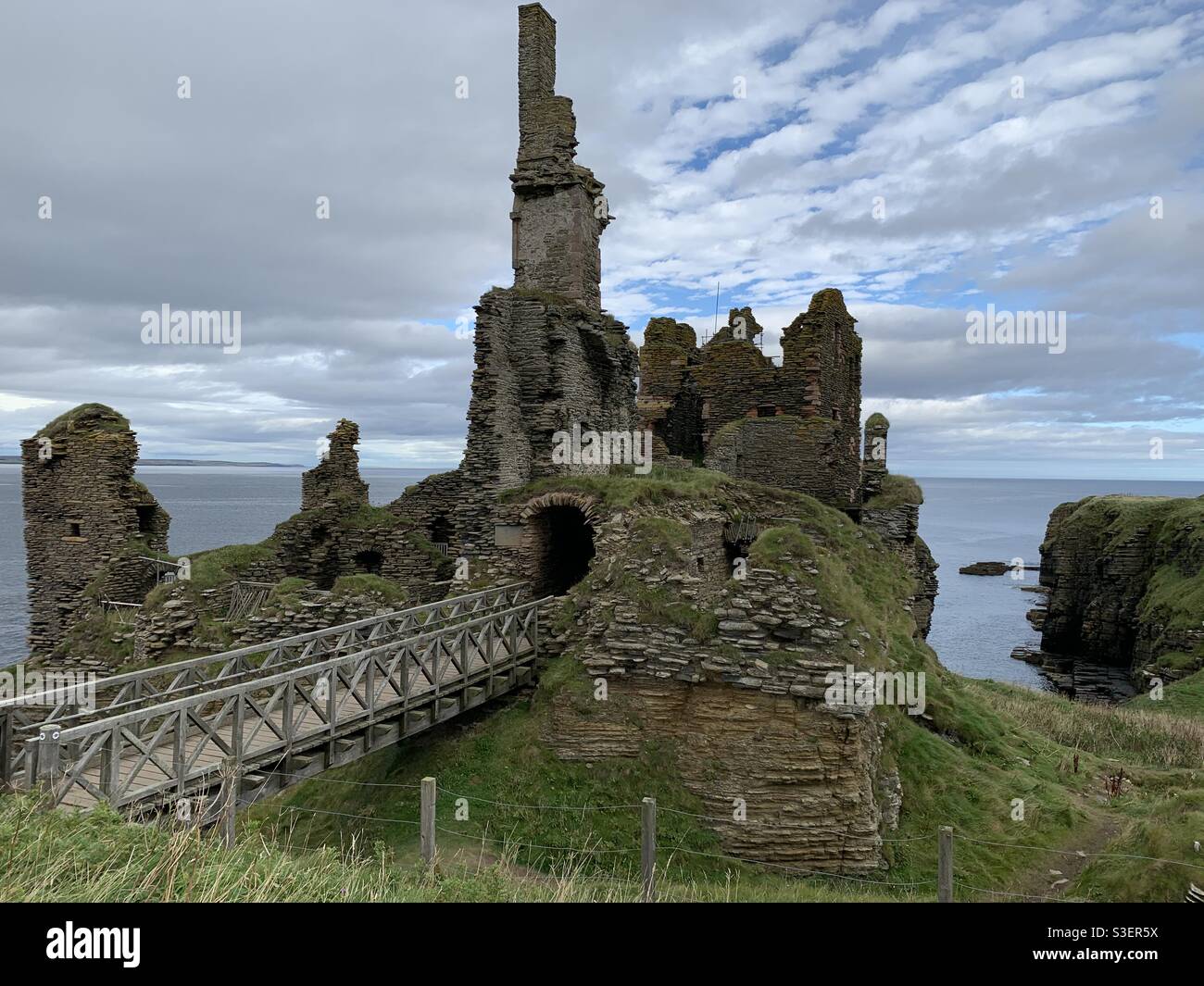 St Clair’s castle, Wick, Scotland Stock Photo Alamy