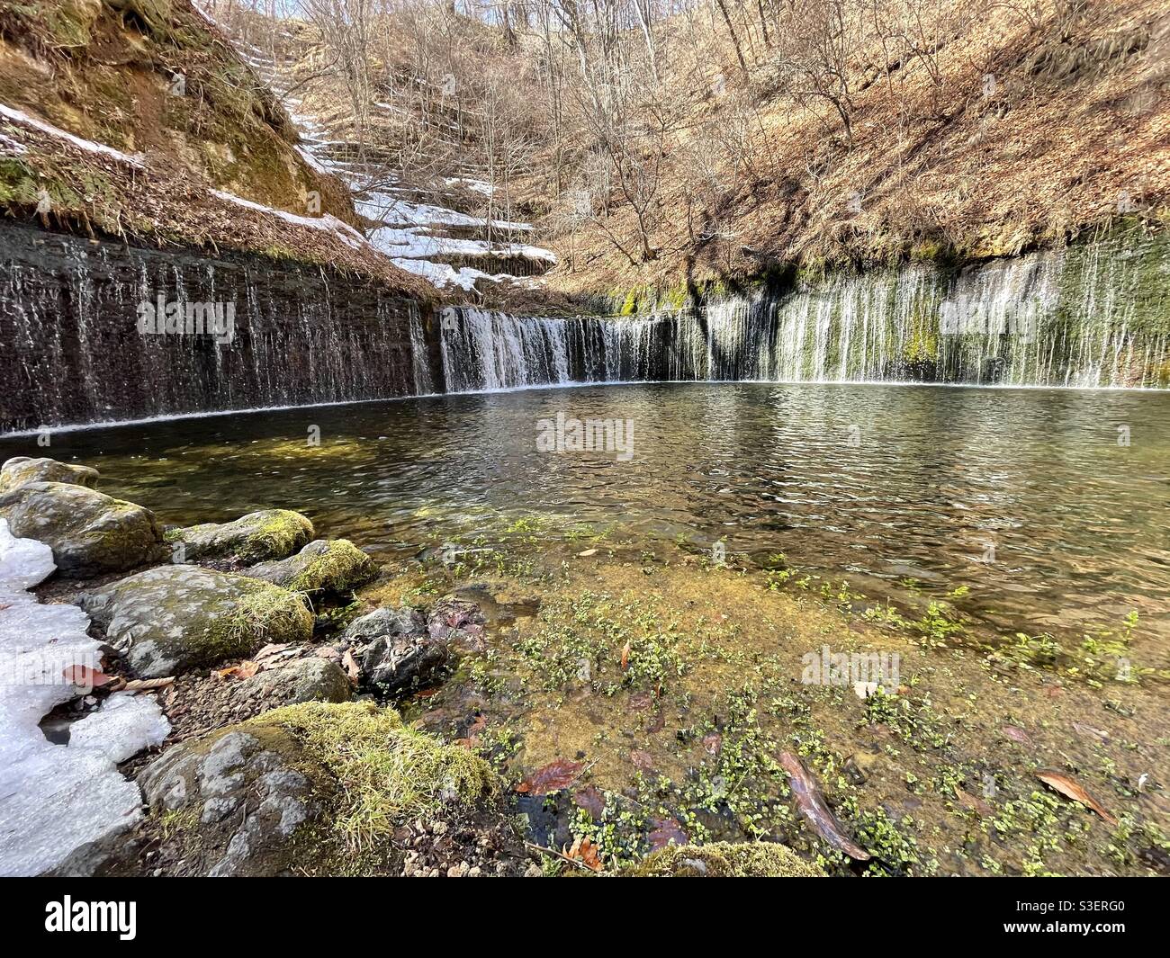 Waterfall In Karuizawa Stock Photo Alamy