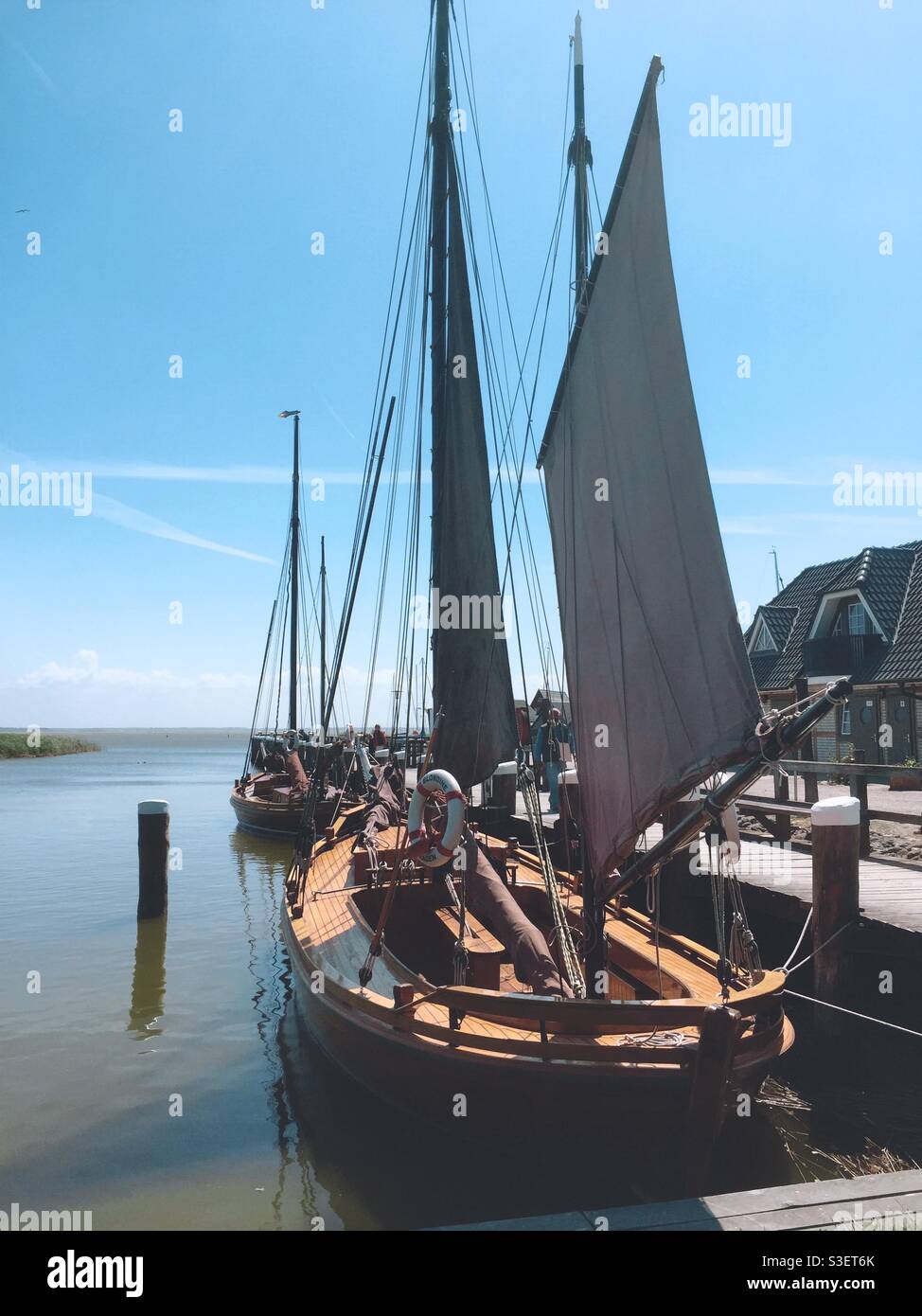 old-sailing-ship-moored-at-the-pier-stock-photo-alamy
