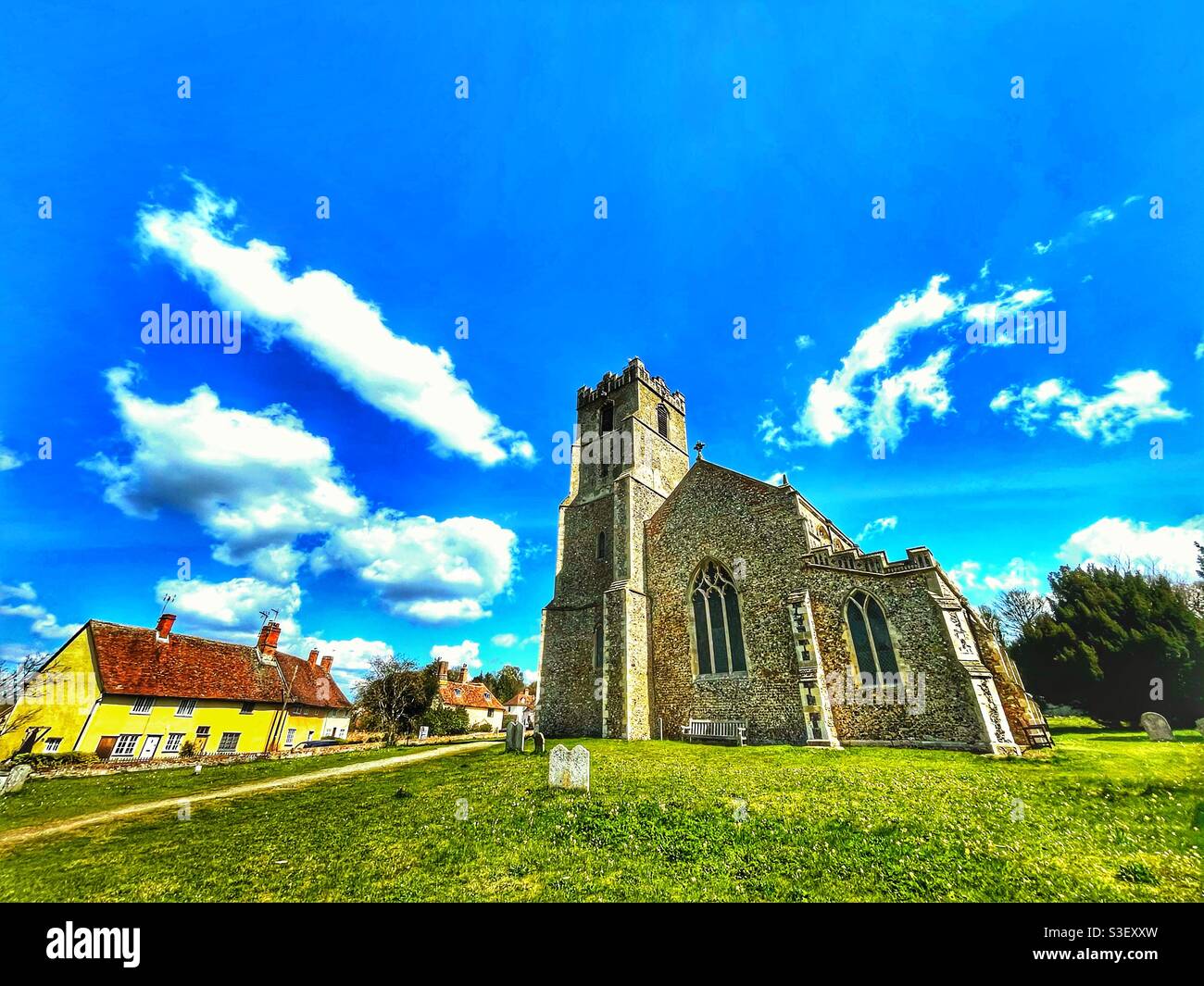 St Mary church Coddenham Suffolk England Stock Photo