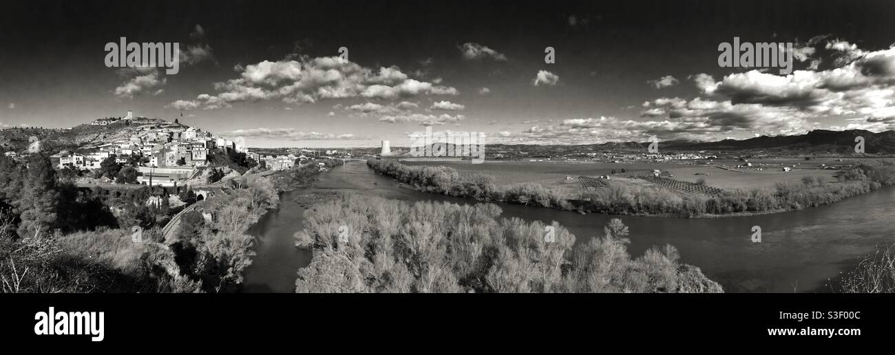Traditional village of Ascó, Catalonia, Spain. - Smartphone Captured Stock Image