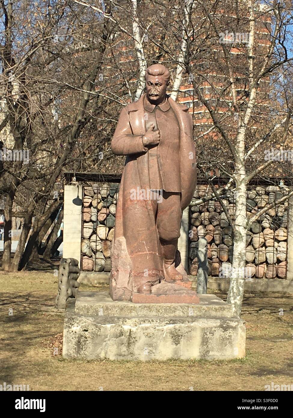 Josef Stalin statue in Muzeon Park, Moscow, Russia. Stock Photo