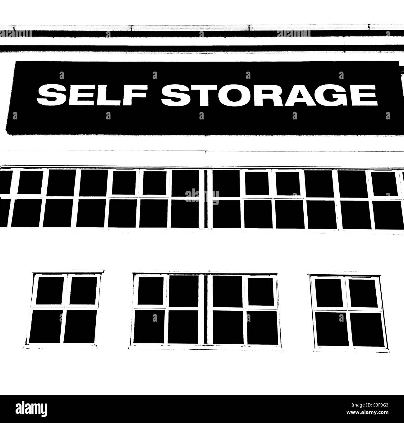 Retail self storage unit urban design Stock Photo Alamy