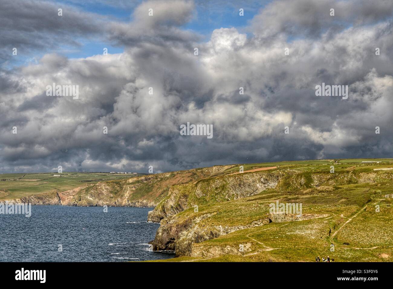 Cornwall coastline Stock Photo