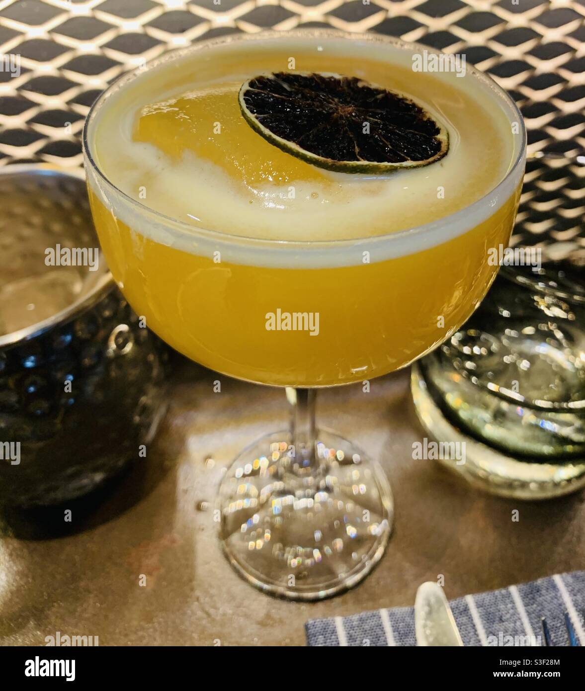 Passion fruit cocktail. Stock Photo