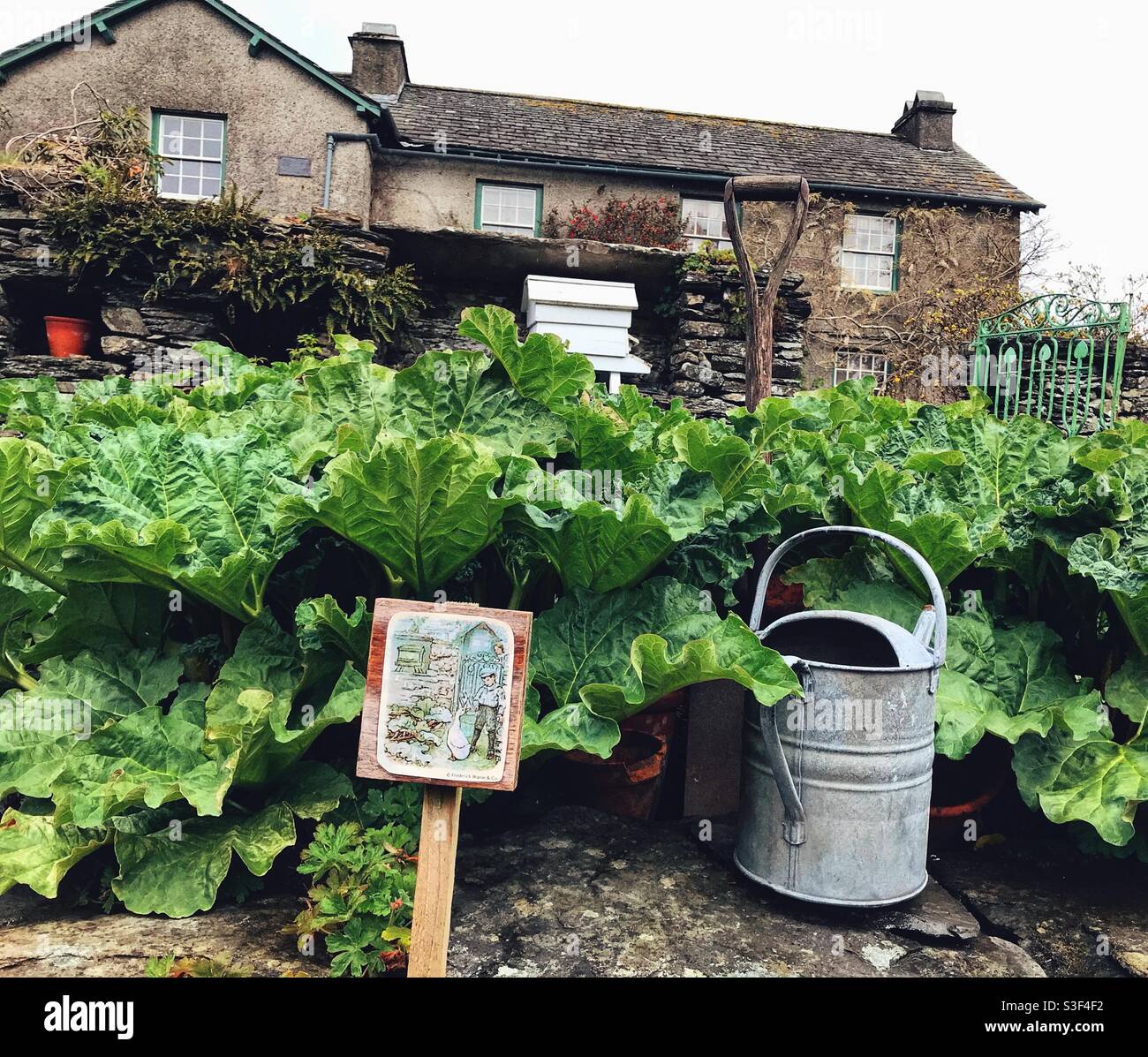 Beatrix Potters House (Hill Top) and Garden in the Lake District - Smartphone Captured Stock Image