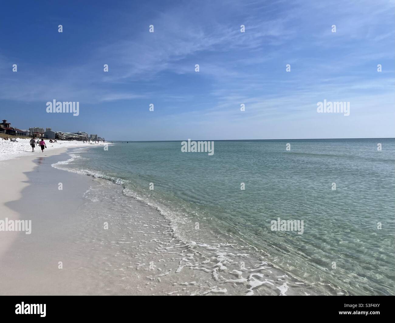 Destin Florida white sand beach Stock Photo Alamy
