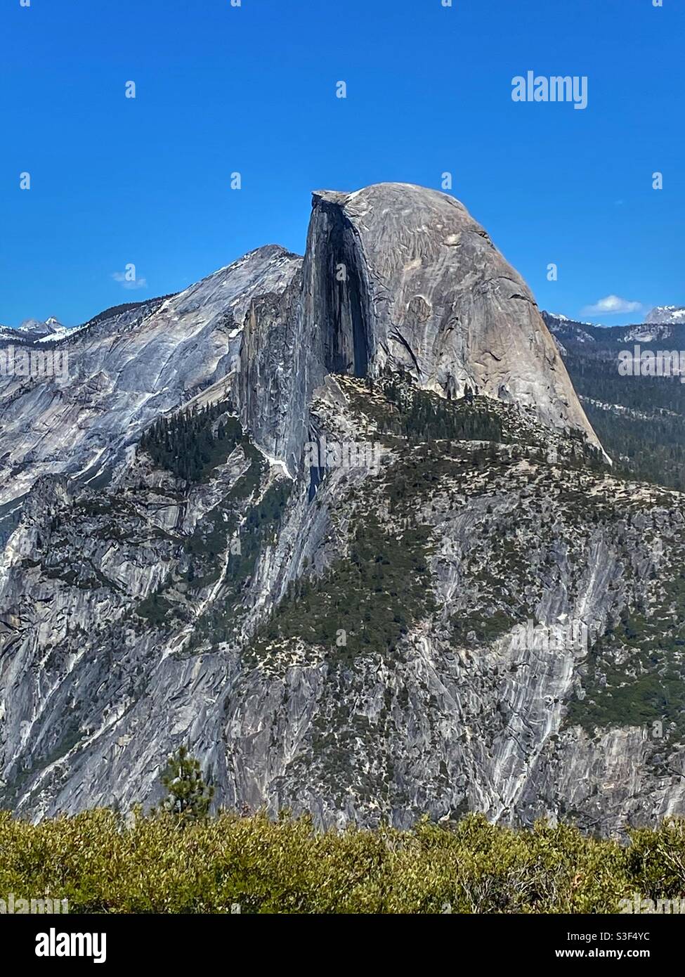 Half dome in Yosemite National Park - Smartphone Captured Stock Image