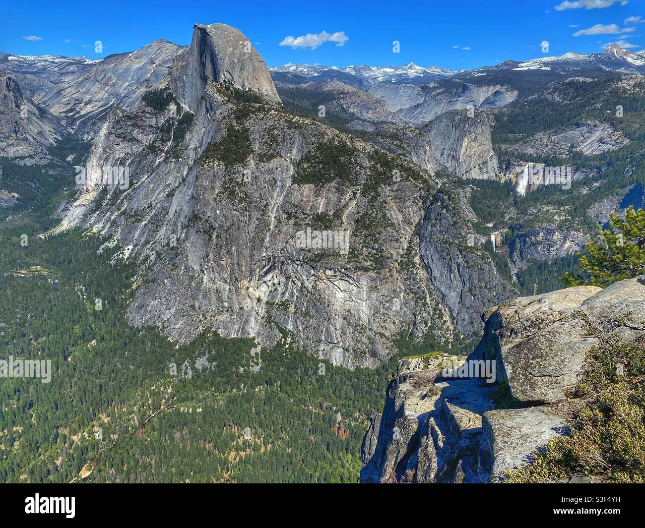 Half Dome in Yosemite National Park - Smartphone Captured Stock Image
