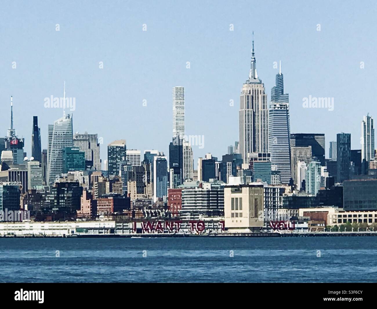 Midtown Manhattan skyline on a clear day Stock Photo