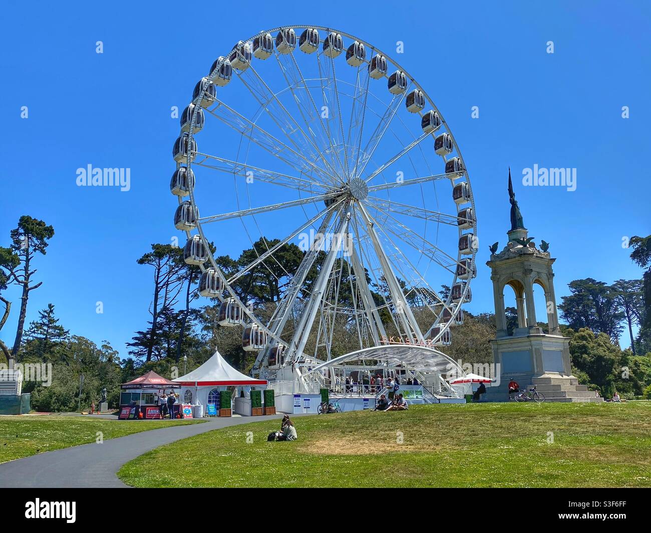 Ferris wheel in San Francisco - Smartphone Captured Stock Image
