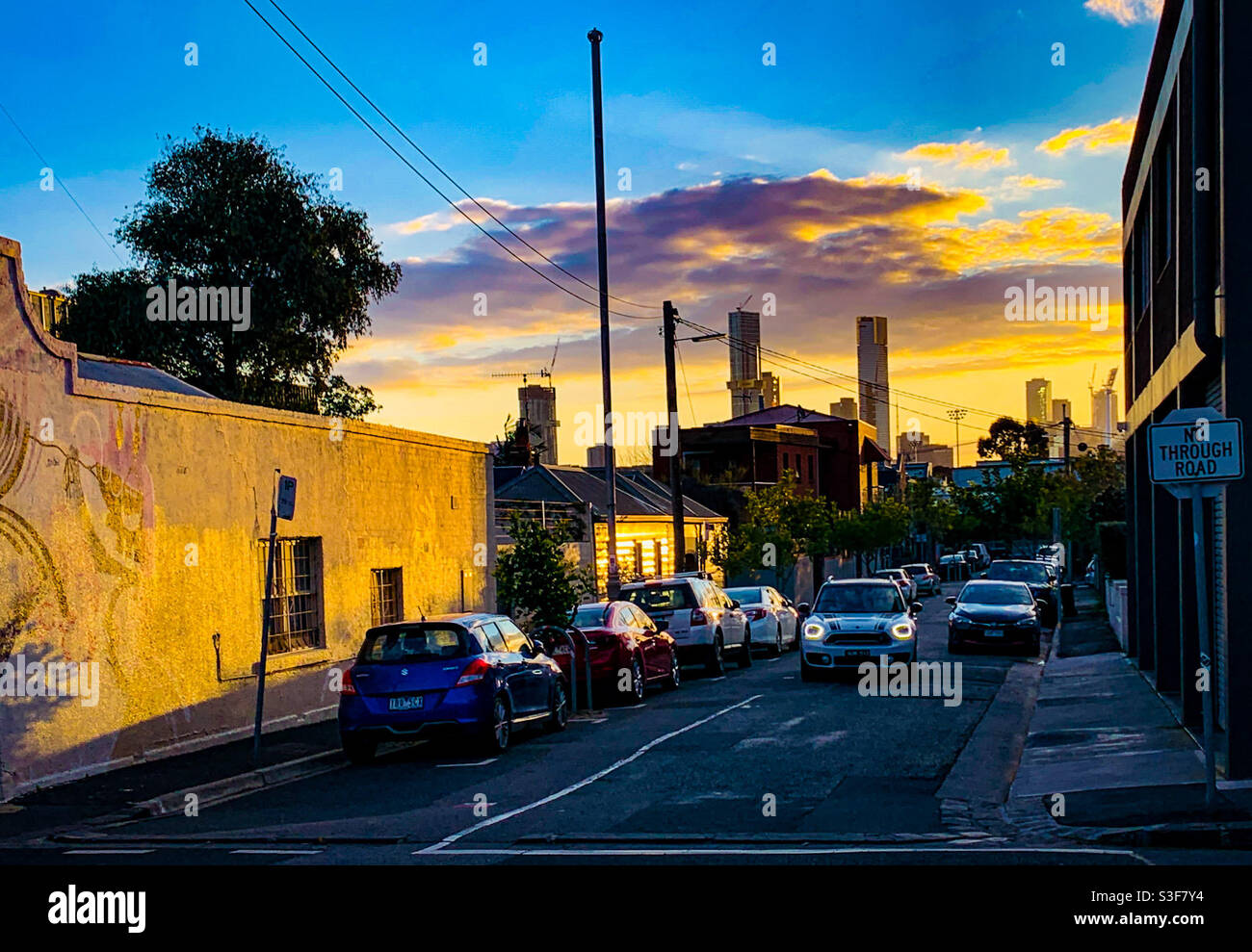 Richmond backstreets, Melbourne, Victoria Stock Photo