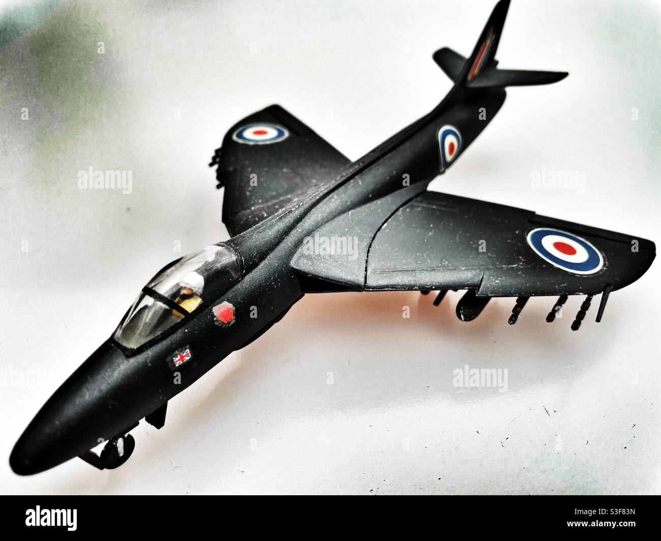 Airfix hawker Hunter model aircraft Stock Photo Alamy