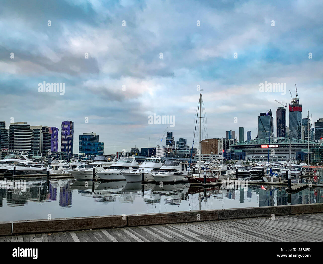 Boats in Victoria Harbour, Docklands, Melbourne Stock Photo Alamy