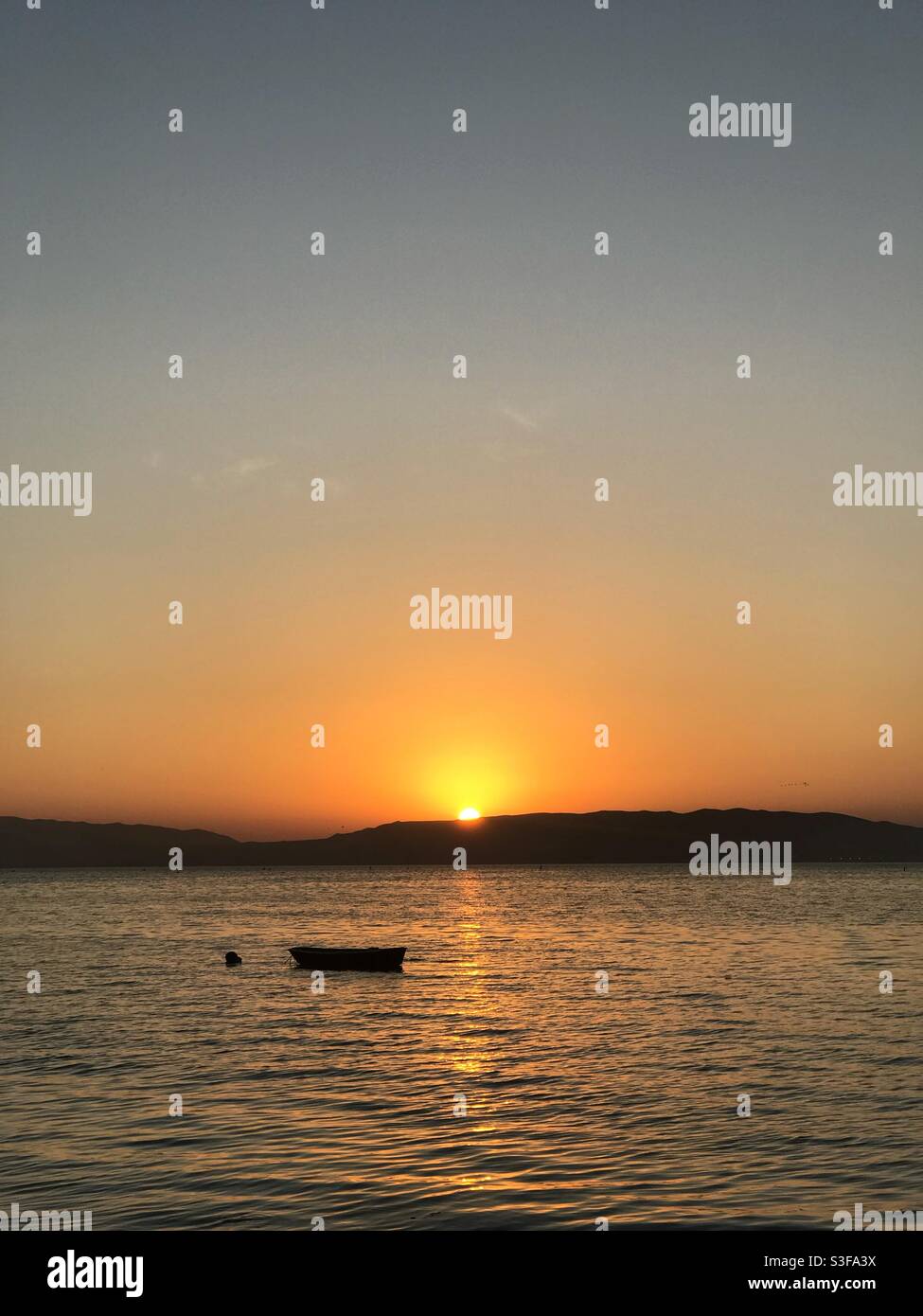 Sunset in Paracas, Peru - Smartphone Captured Stock Image