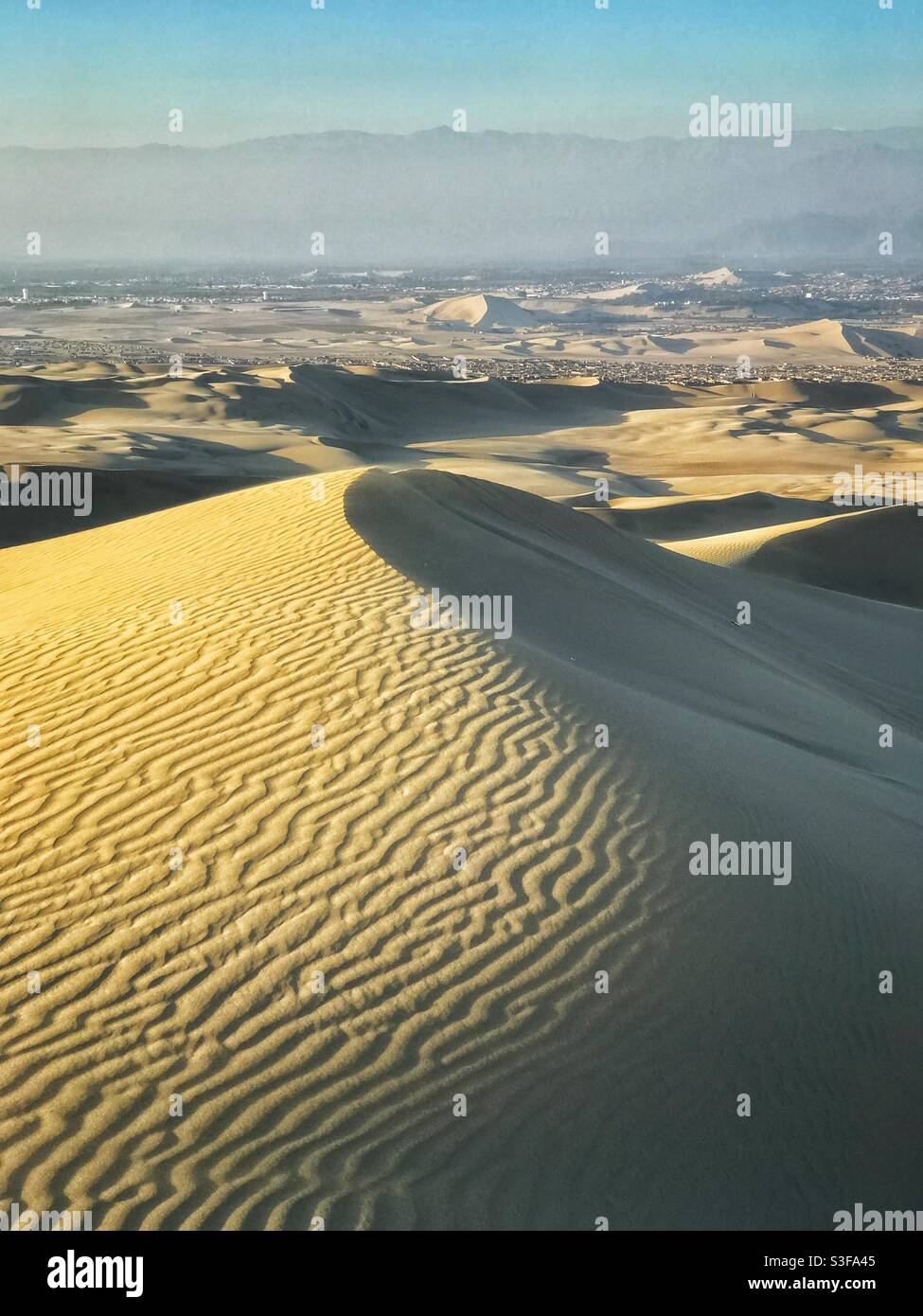 Sand dune, Huacachina, Peru - Smartphone Captured Stock Image