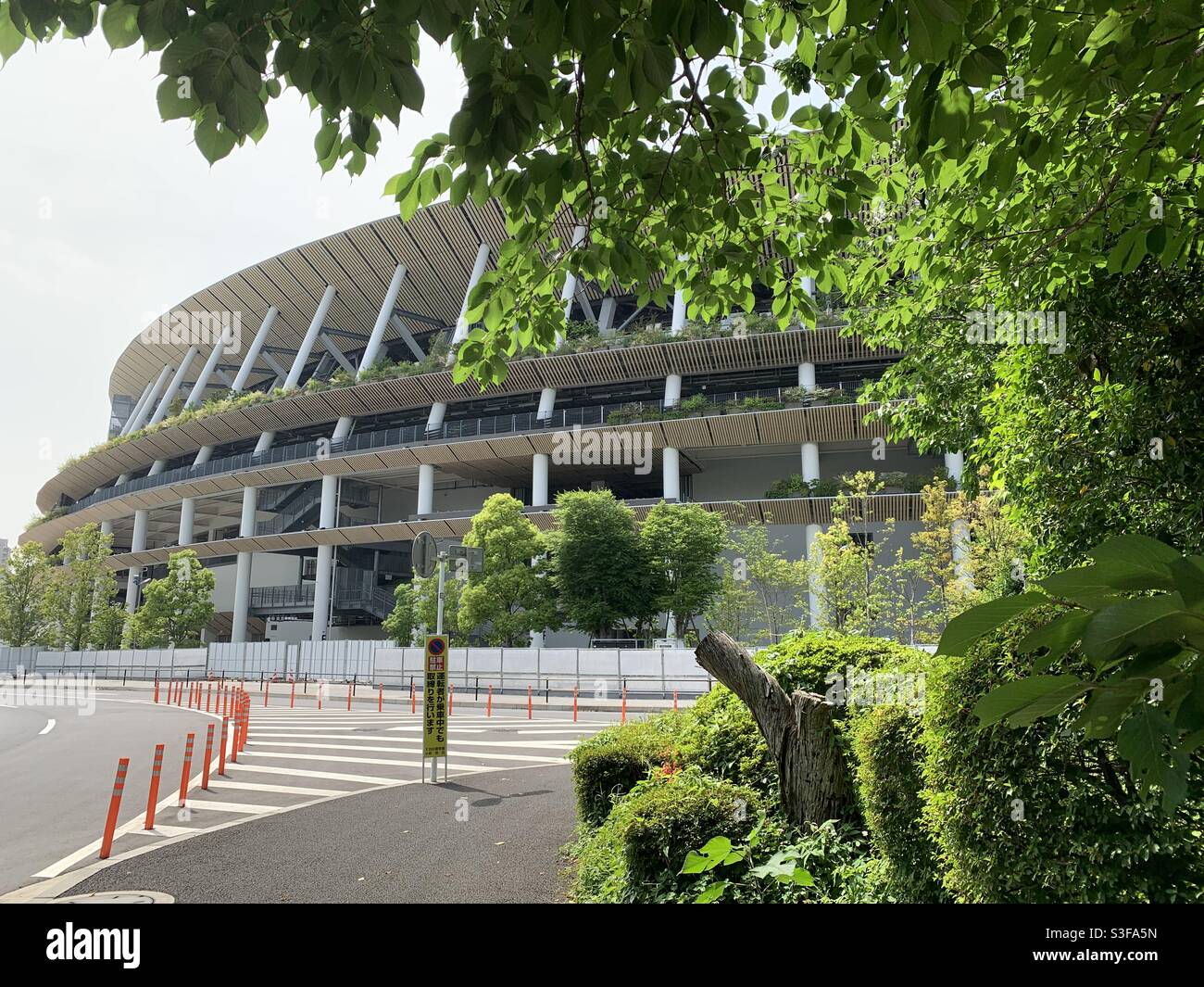 Japan National Stadium is located in 10-1 Kasumigaokamachi, Shinjuku-ku, Tokyo. Venue. capacities: Olympic Opening and Closing Ceremonies: 68,000 Olympic Athletics: 68,000 Olympic Football: 68,000 Stock Photo