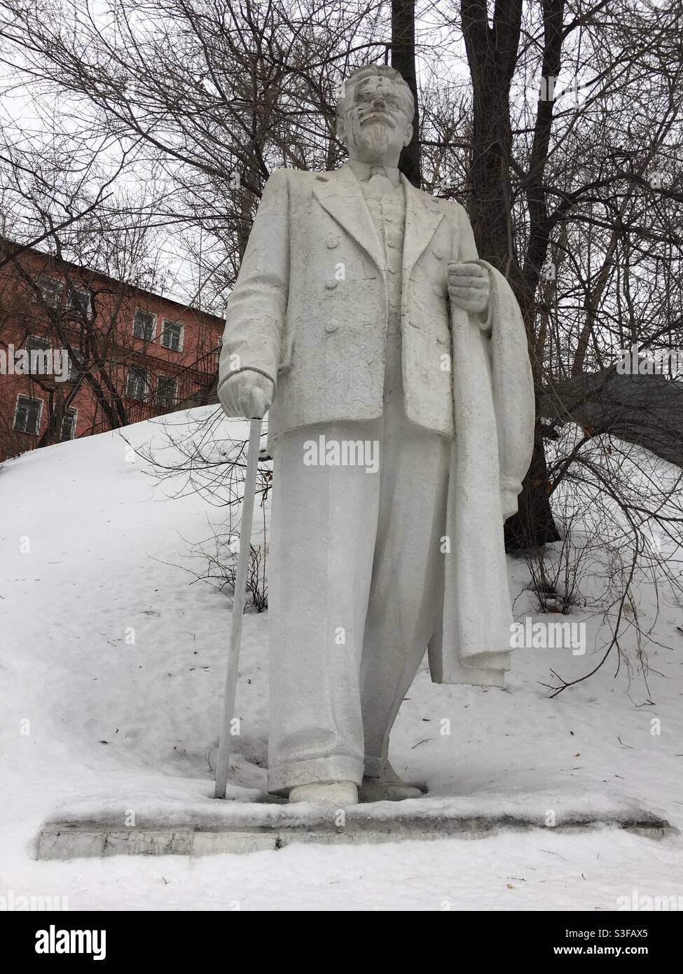 Kalinin statue in Moscow, Russia. Stock Photo