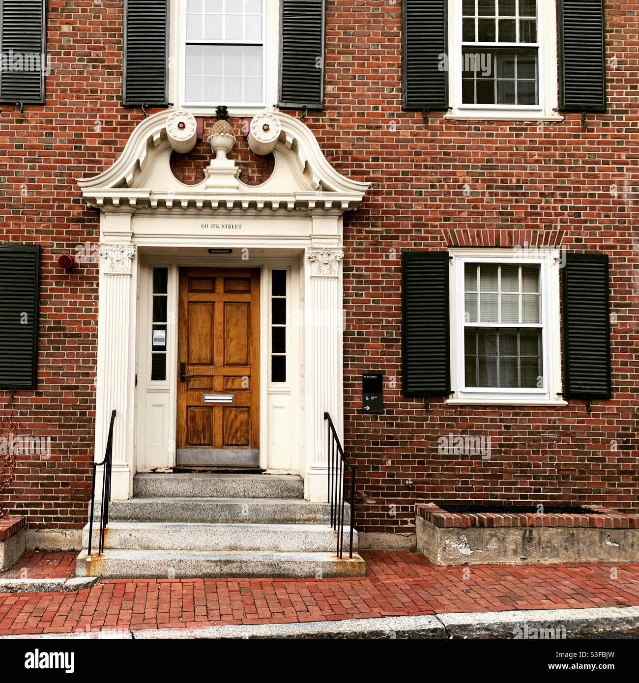 Entrance to the building at 60 John F Kennedy Street, which houses the  Office of Physical Resources and Planning, Harvard University, Cambridge,  Massachusetts, United States Stock Photo - Alamy