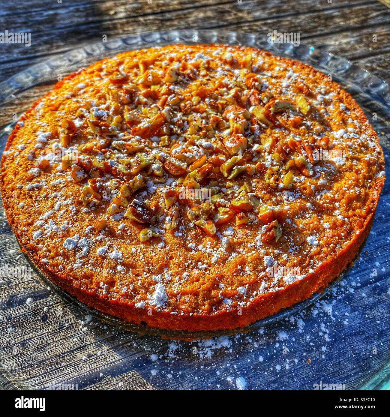 Walnut and Pecan tart Stock Photo Alamy