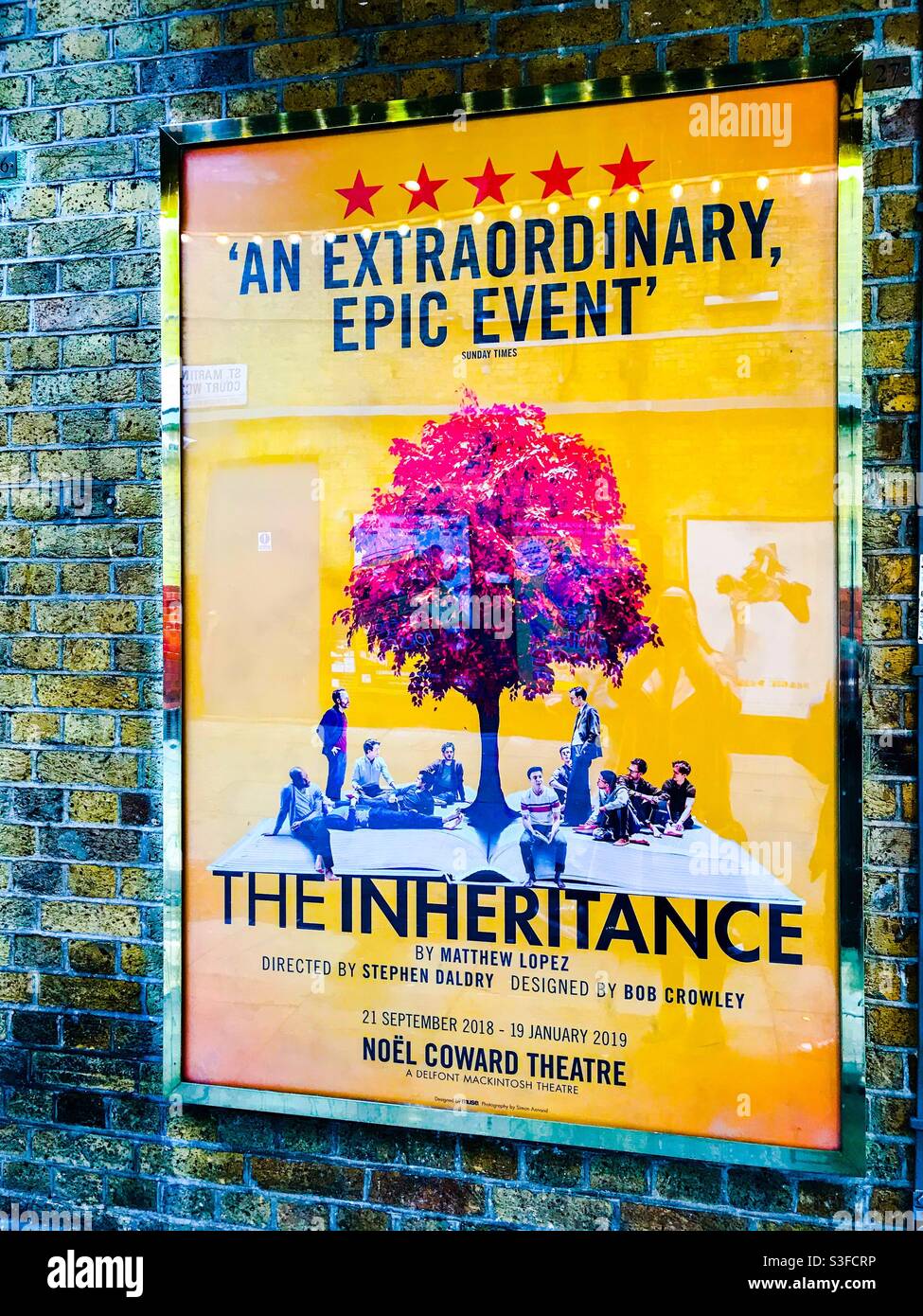 Theatre play poster - Smartphone Captured Stock Image