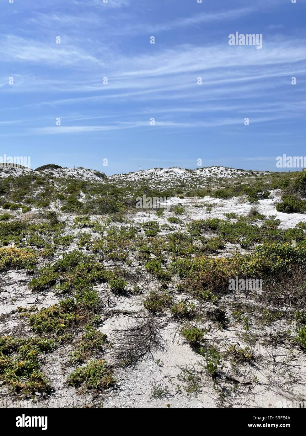 Spring landscape at white sand Fort Walton Beach Florida Stock Photo
