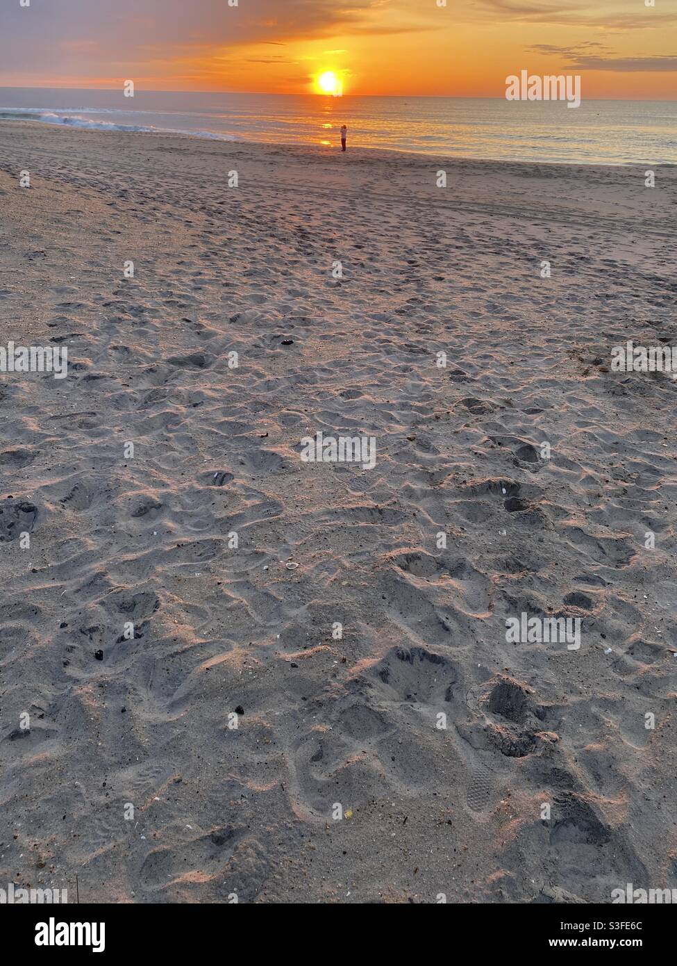 Sunrise on Assateague Island National Seashore. - Smartphone Captured Stock Image