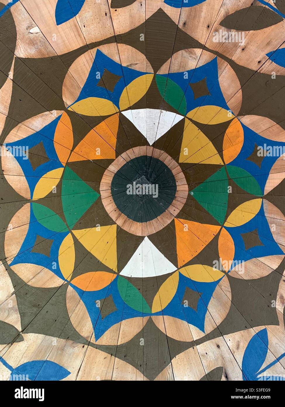 Wooden mosaic hi-res stock photography and images - Alamy