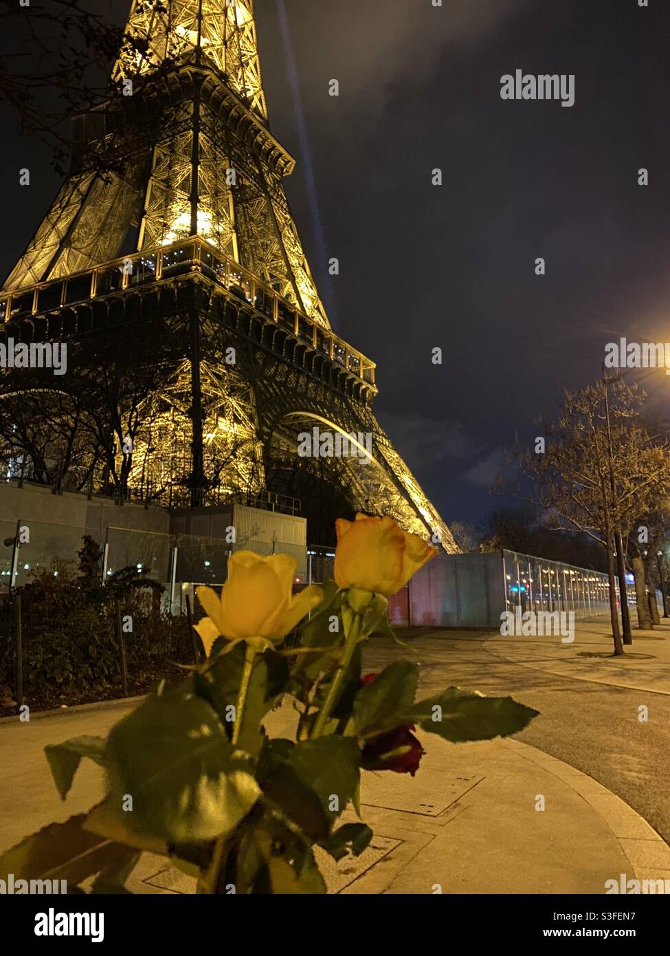 Rendez vous Tour Eiffel Stock Photo