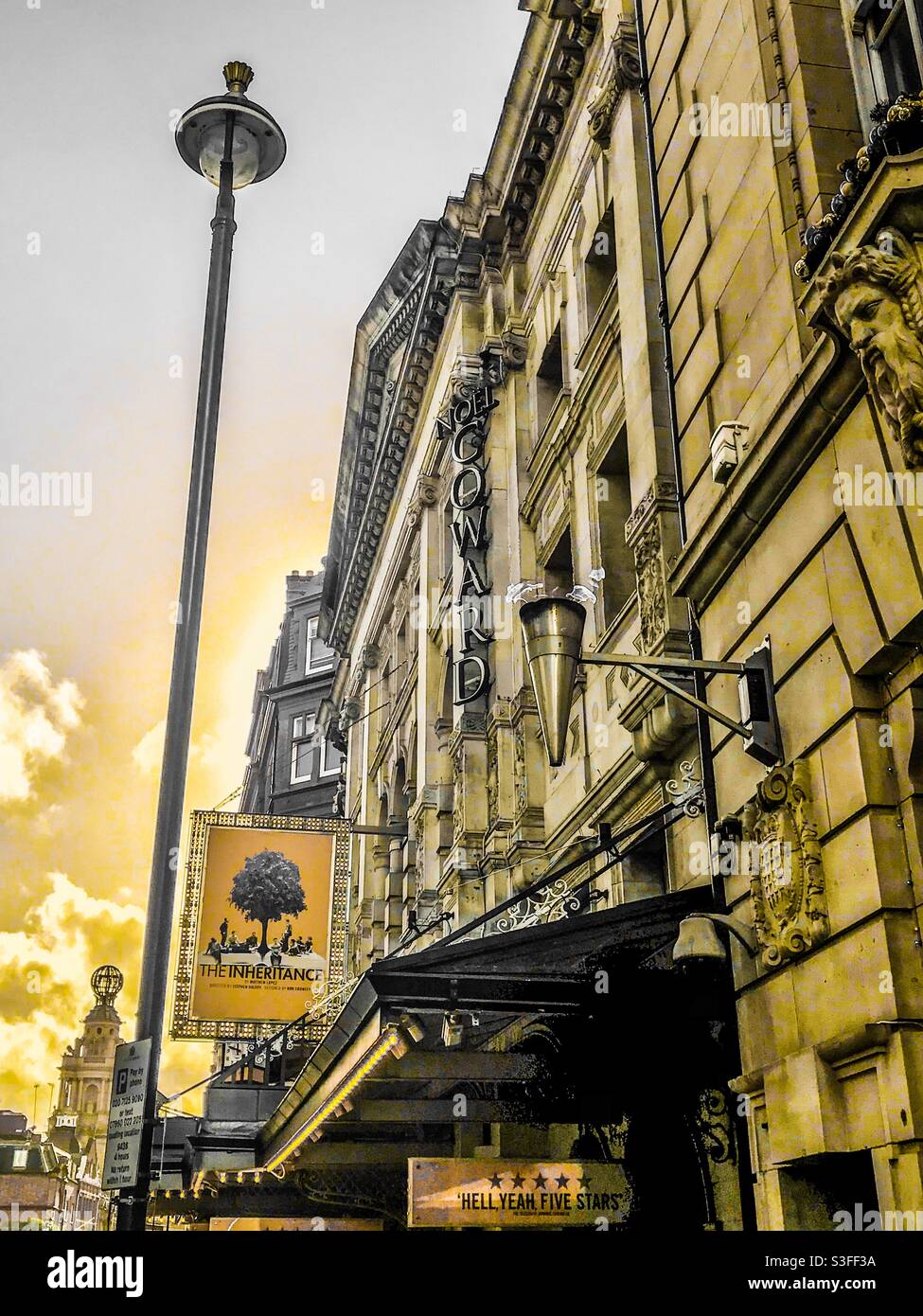 Noel Coward theatre, London - Smartphone Captured Stock Image