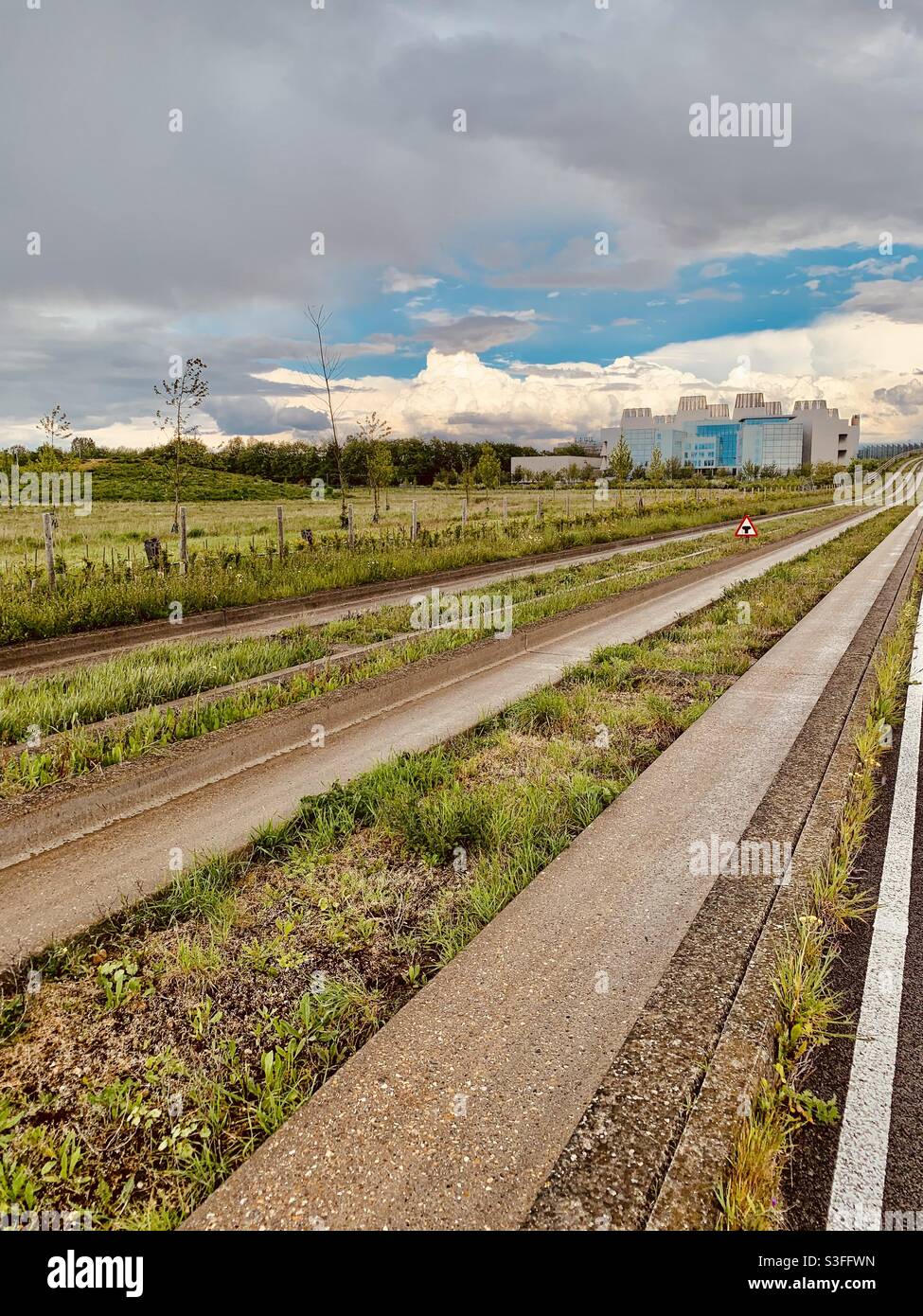 Cambridge guided busway stock photo alamy