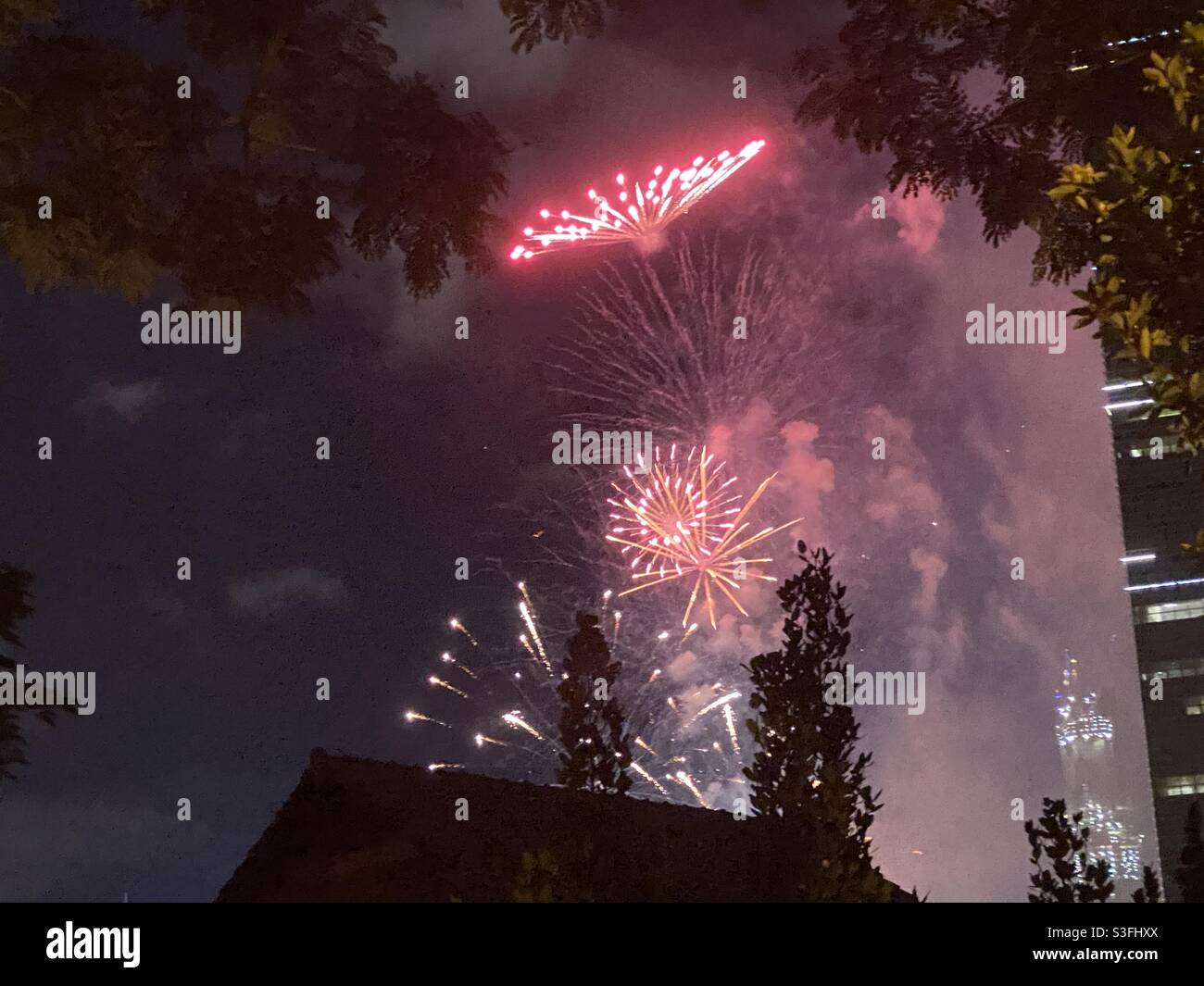 Fireworks for NYE Stock Photo